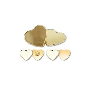 Heart Shape Metal Badges